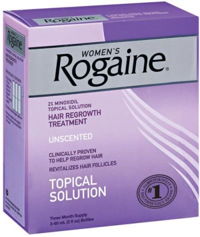 how long to leave rogaine in hair