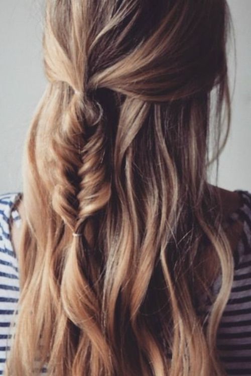 Fishtail in Loose Hair