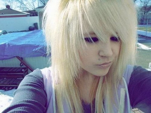 Blonde Emo Cuts 38