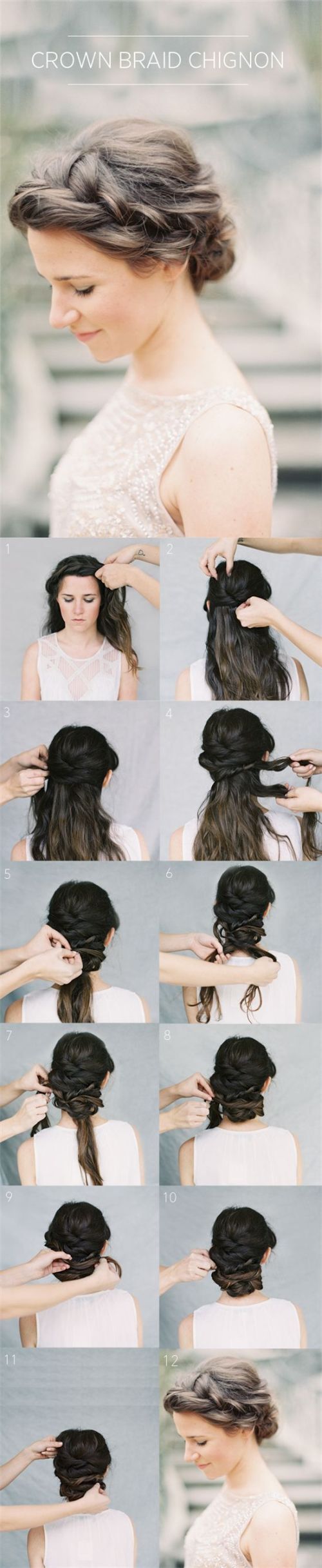 Crown Braid Chignon