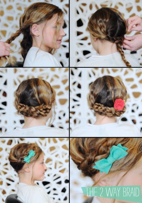 Heidi Braids with Bows