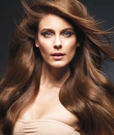 Sleek blow dry look