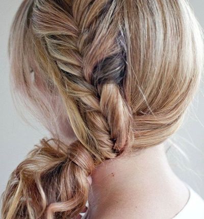 Fishtail wrap braid