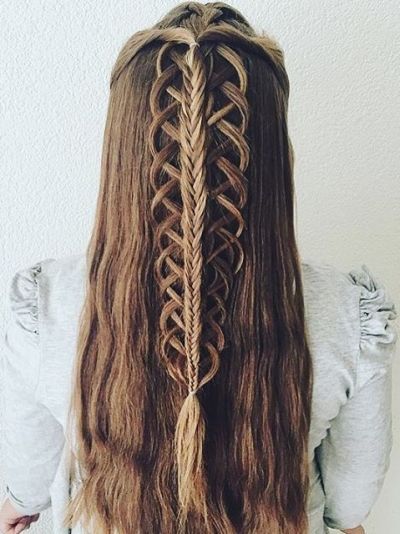 Gorgeous stacked braids