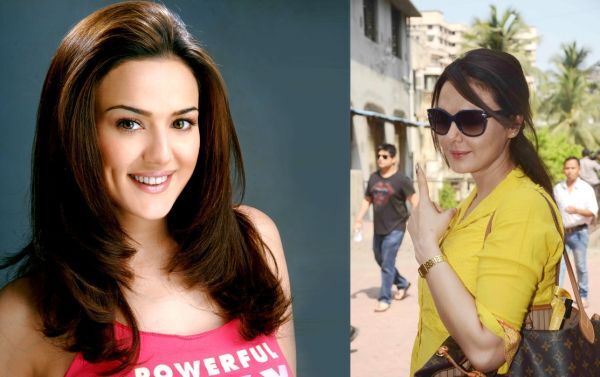 Preity Zinta then (2003) and now (2014)