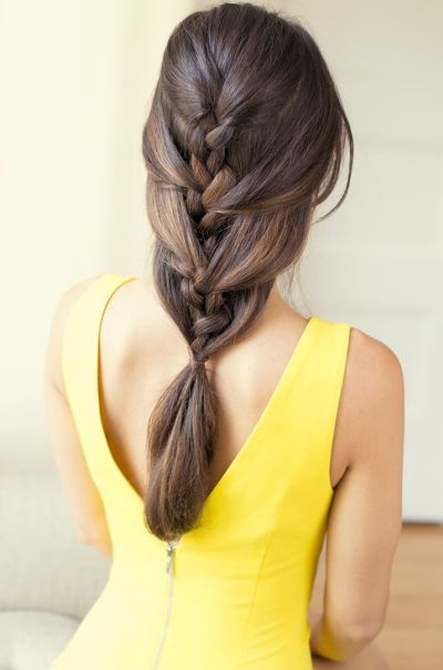 Relaxed french braid