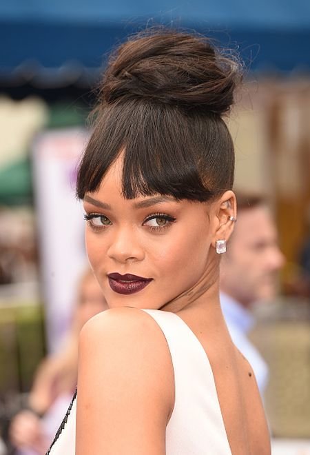 Rihanna's Bun Hairstyle