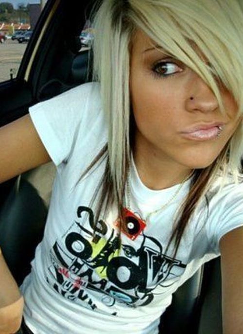 Blonde Emo Hair Style 8