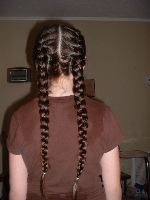 double french plait