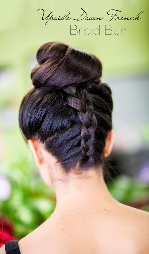 french braided bun
