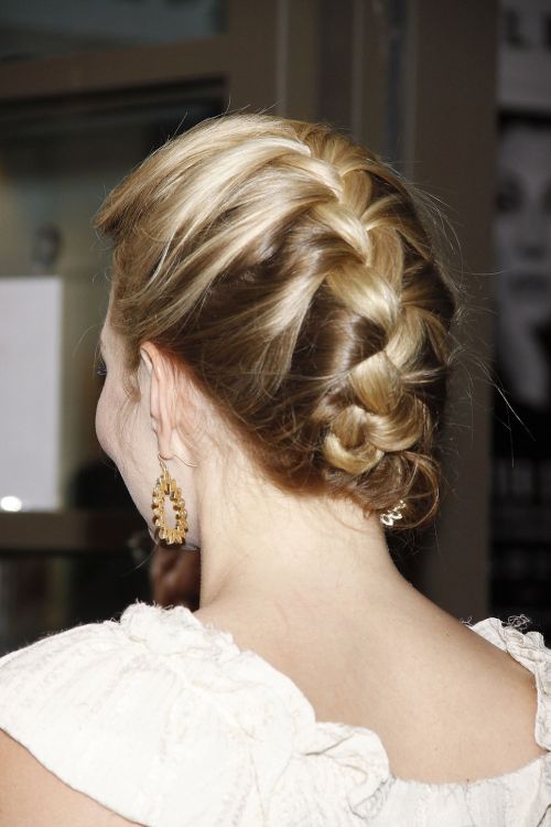 french braid wedding hair