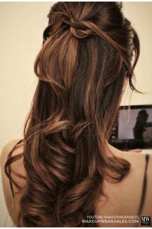 Long Curly Hair Easy Updos