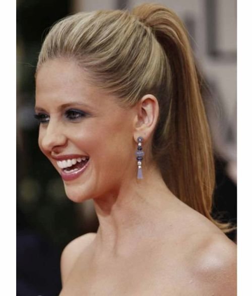 high pony tail