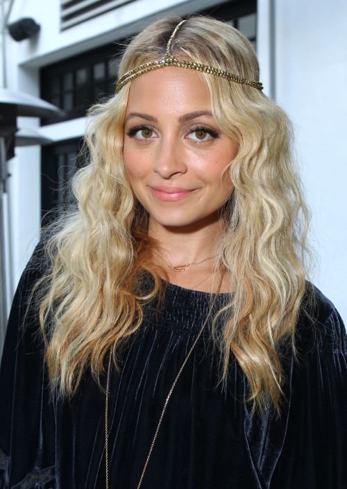 hippie headband curly hair