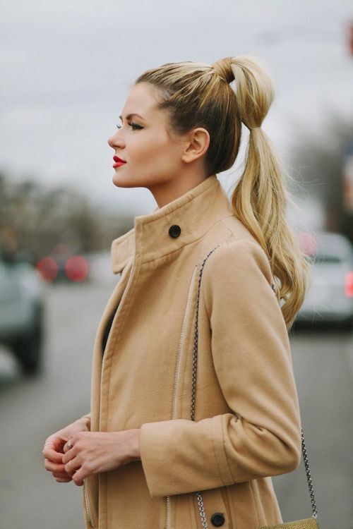looped ponytail