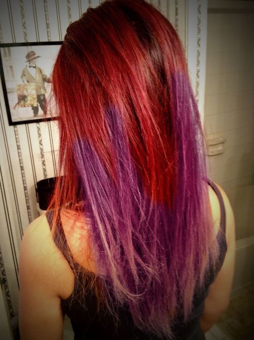 Red And Purple Hair