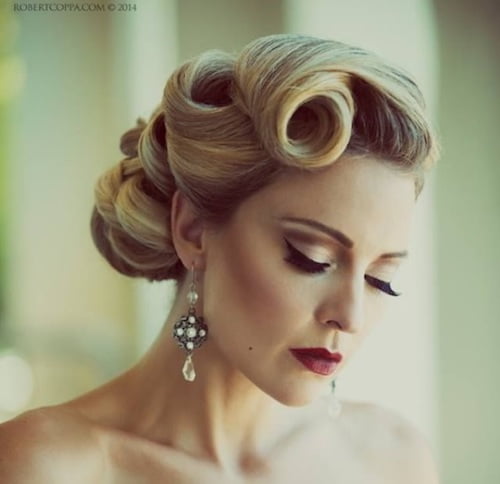 vintage style updo