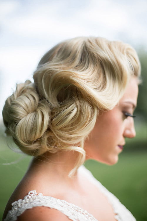 vintage style updo