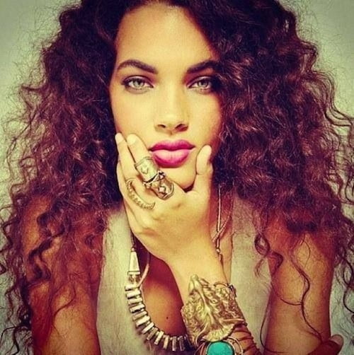 soft frizzy curls