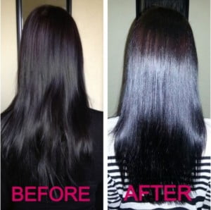 clarifying shampoo before and after blonde