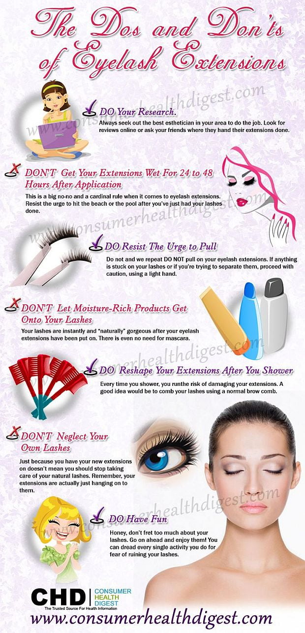 Dos and Dont's of Eyelash Extensions