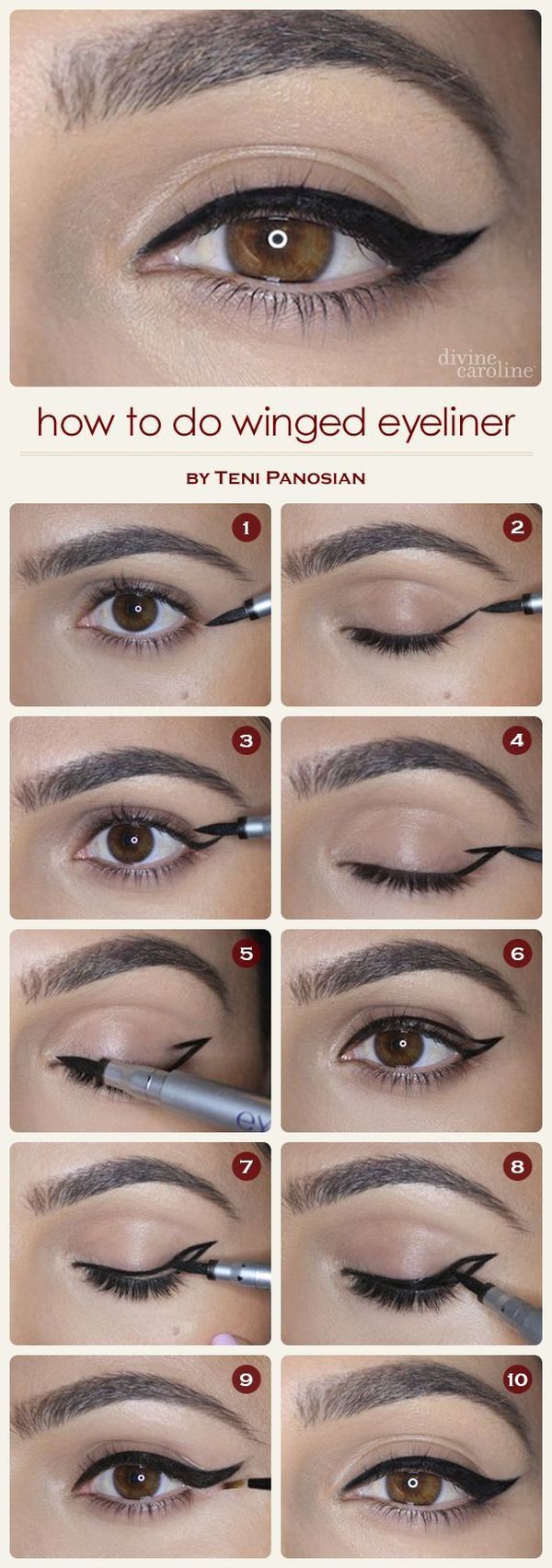 How to do winged eyeliner