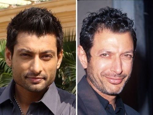 Indraneil Sengupta and Jeff Goldblum