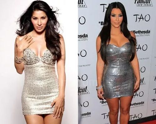 Sophiya Chaudhary and Kim Kardashian