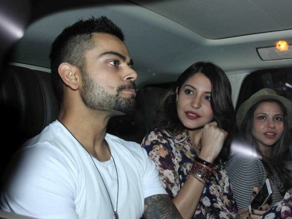 Virat Kohli and Anushka Sharma at party