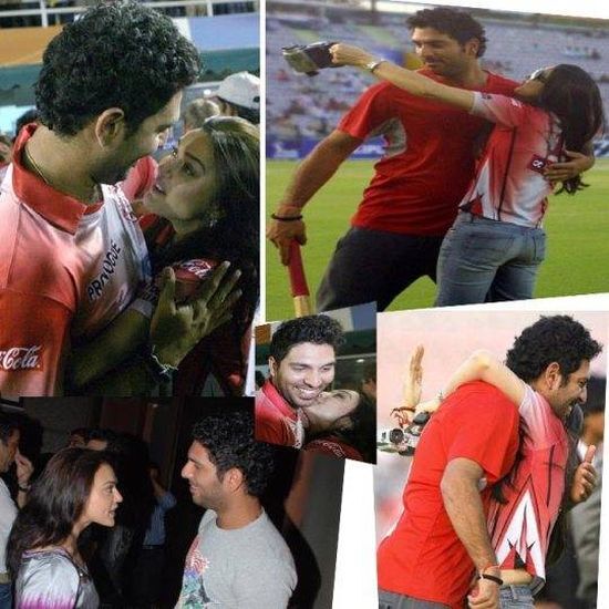 Yuvraj Singh and Preity Zinta