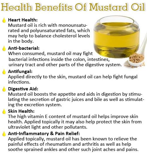 Health Benefits of Mustard Oil