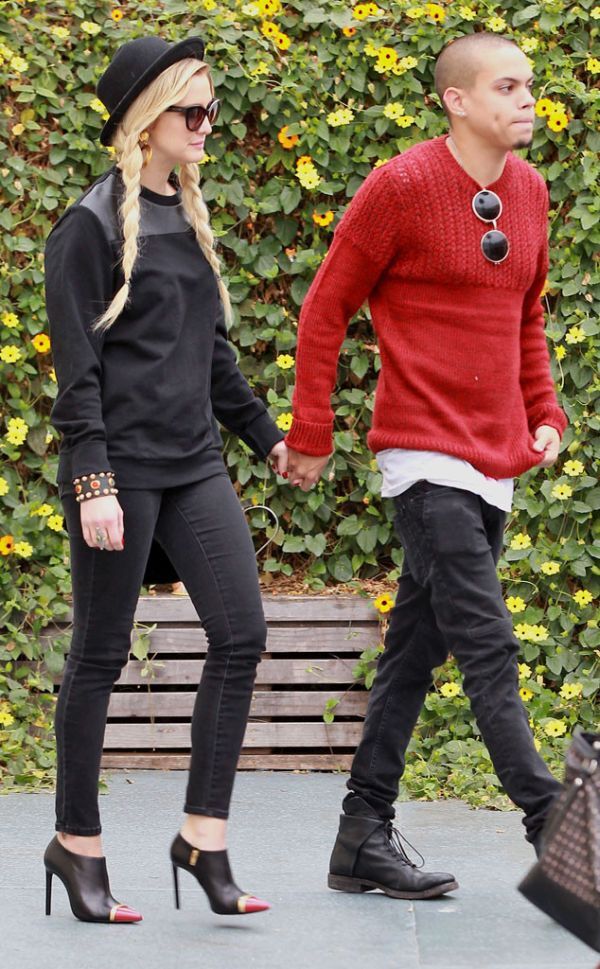 Ashlee Simpson and Evan Ross