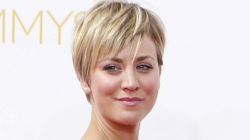 kaley cuoco short hair