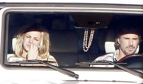 Britney Spears picking nose