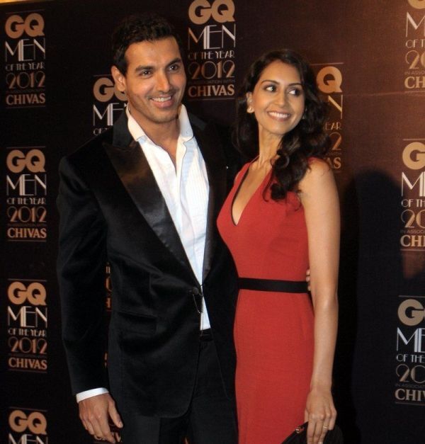 John Abraham with his wife Priya Runchal