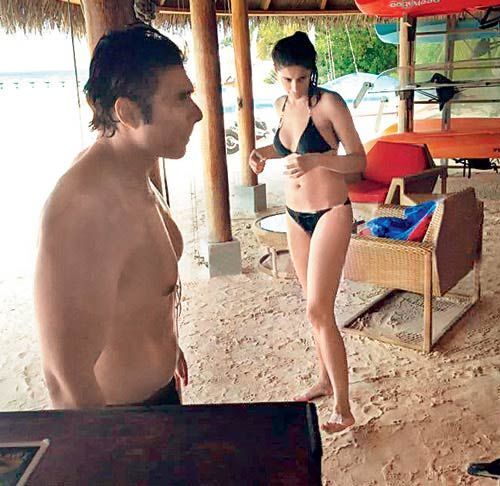 Nargis Fakhri with Uday Chopra