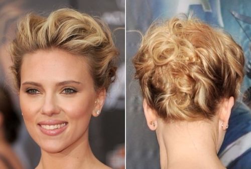 Scarlett Johansson Twisted Updos