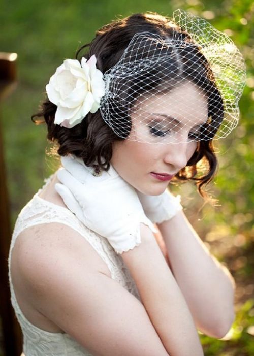 Short Wedding Hairstyles for curly hair