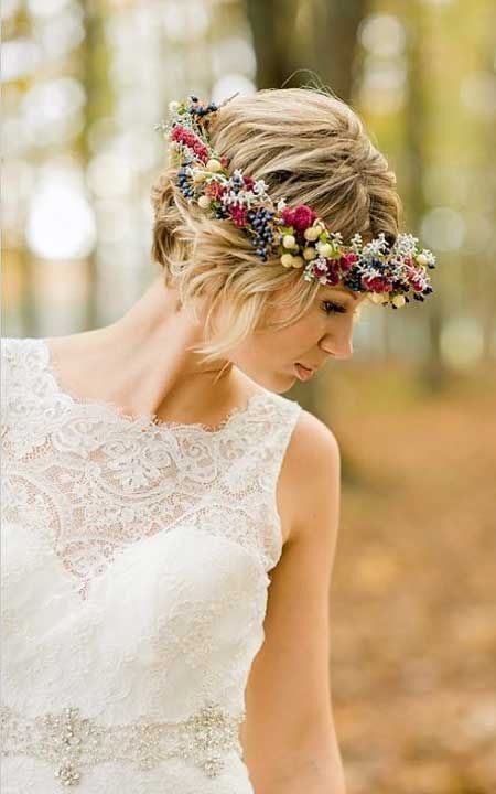 Wedding Hairdos For Short Hair