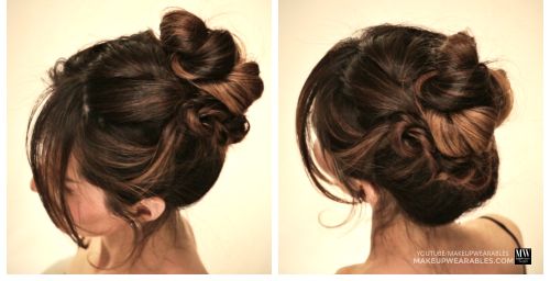 quick twisted updo