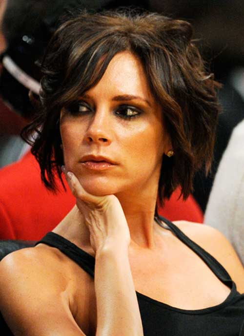 victoria beckham short layered bob