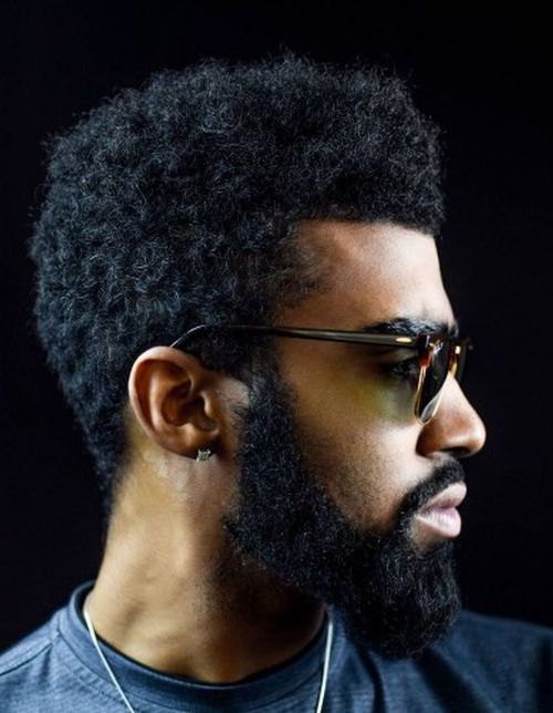 Bearded and Tapered Short Afro