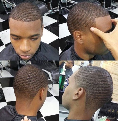 Black man waves haircut