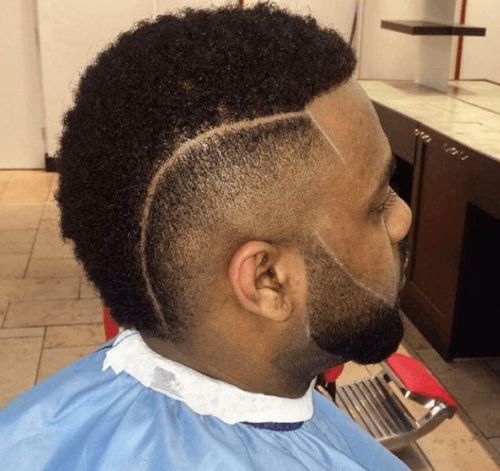 Black men fade haircut