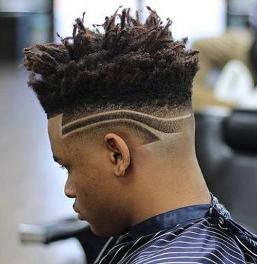 Black men top fade haircut
