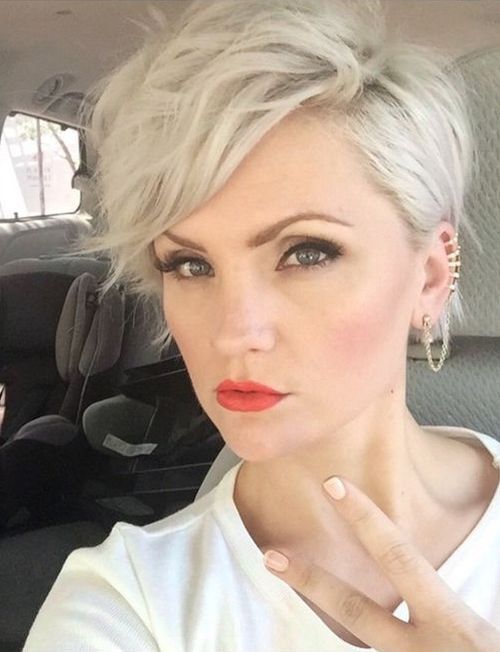 Blonde Pixie Cut