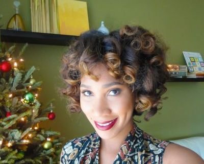 funky short curls