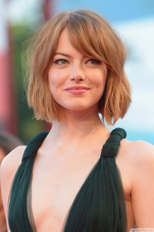 Side Swept Short Bob