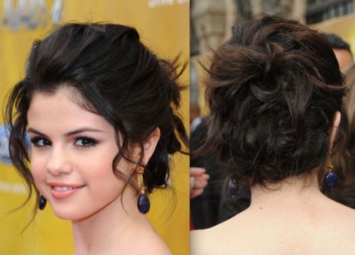 loose feminine updo