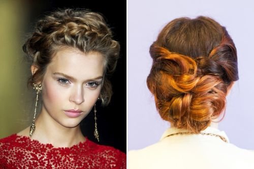 loose feminine updo